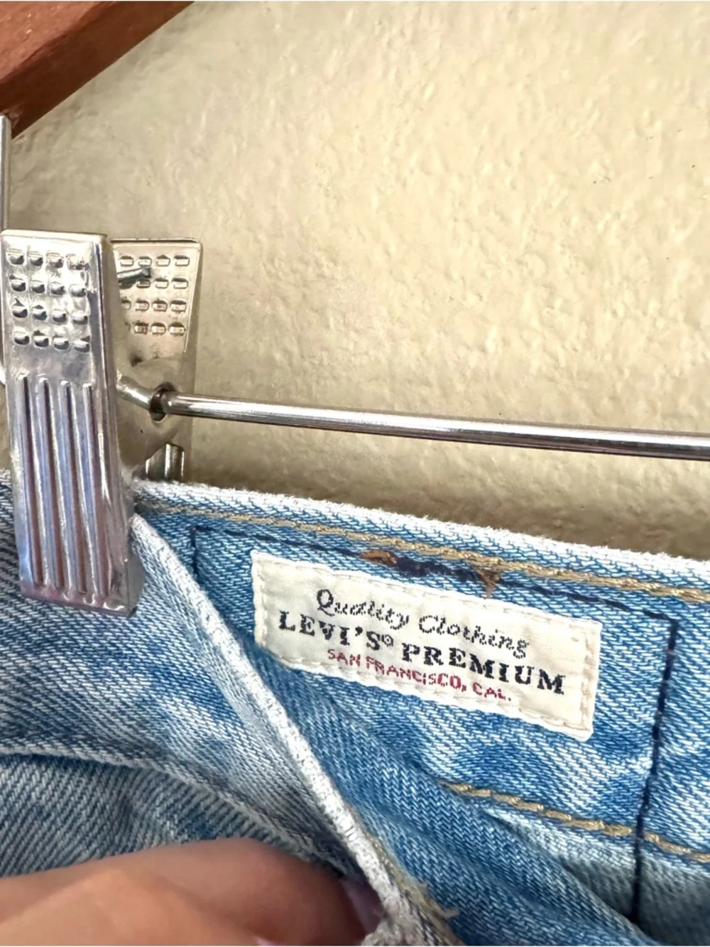 Levi’s XL Balloon Light Wash Mid Rise Wide Leg Baggy Jeans Blue Size 28 - Picture 4 of 8